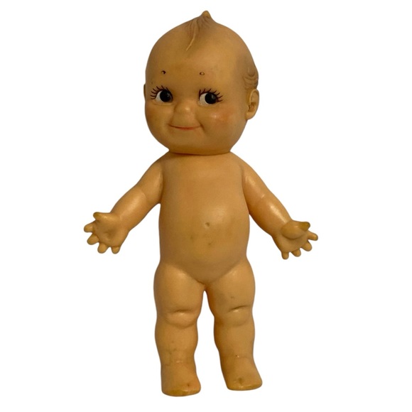 Kewpie Doll Non-Jointed w/ Moving Head Vintage Vinyl Cameo 7" c1960's - Picture 4 of 10